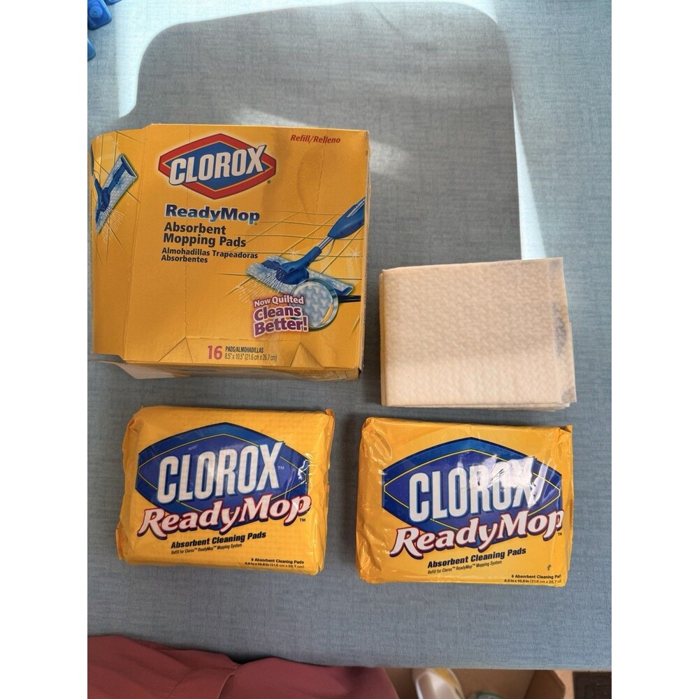 Clorox Ready Mop Absorbent Cleaning Pads Refill 21 ct Package Disposable